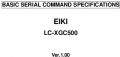 Icon of LC-XGC500 RS-232 Basic Serial Commands